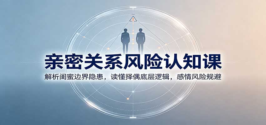 亲密关系风险认知课：解析闺蜜边界隐患，读懂择偶底层逻辑，感情风险规避-朽念云创
