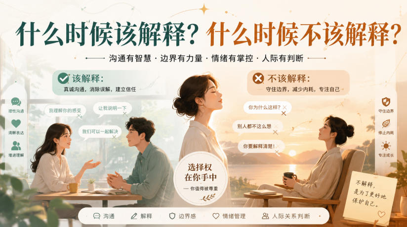 付费文章：什么时候该解释？什么时候不该解释？-朽念云创