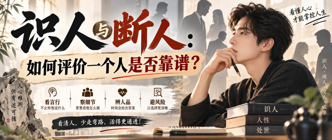 付费文章：识人与断人：如何评价一个人是否靠谱？-朽念云创