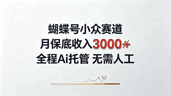视频号小众领域，月收入3000+， 全程Ai托管操作  新人2天学会！-朽念云创