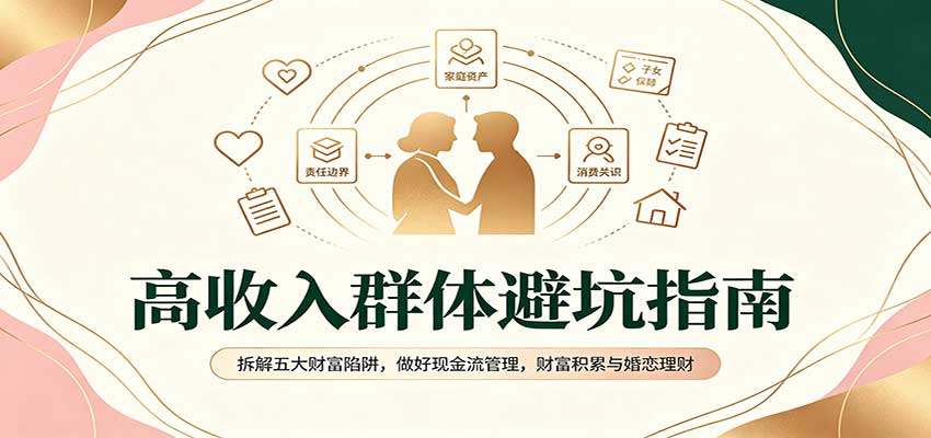 高收入群体避坑指南：拆解五大财富陷阱，做好现金流管理，财富积累与婚恋理财-朽念云创