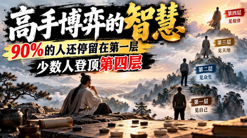 付费文章:高手博弈的智慧,90%的人还停留在第一层,少数人登顶第四层-朽念云创