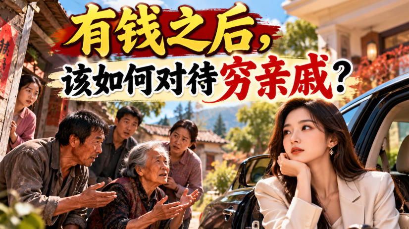 某公众号付费文章:有钱之后,该如何对待穷亲戚?-朽念云创