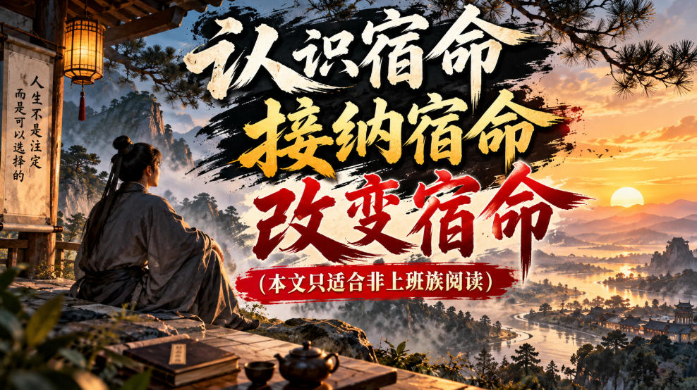 某公众号付费文章:认识宿命,接纳宿命,改变宿命(本文只适合非上班族阅读)-朽念云创