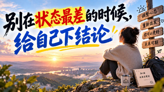 某公众号付费文章：别在状态最差的时候，给自己下结论-朽念云创