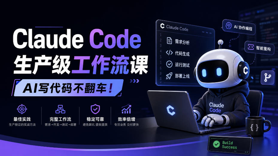 Claude Code生产级工作流课，AI写代码不翻车！【原创双语字幕】-朽念云创