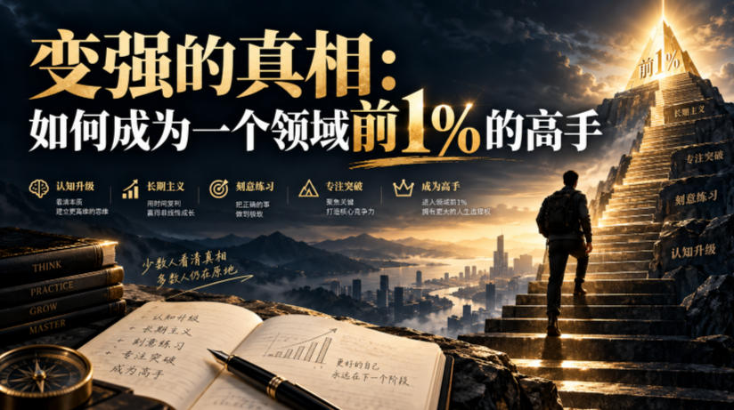 付费文章：变强的真相：如何成为一个领域前1%的高手-朽念云创