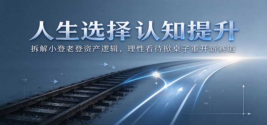 人生选择认知提升：拆解小登老登资产逻辑，理性看待掀桌子重开新赛道-朽念云创