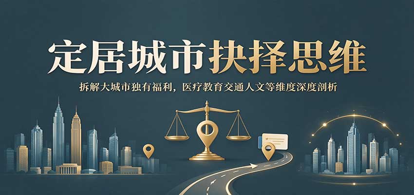 定居城市抉择思维：拆解大城市独有福利，医疗教育交通人文等维度深度剖析-朽念云创