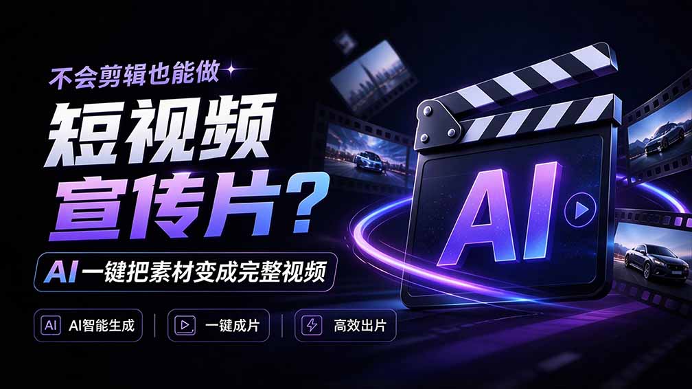 我跪下来了！不会剪辑也能做短视频宣传片？ AI 一键把素材变成完整视频，真是神奇，OpenFilm 超省事-朽念云创