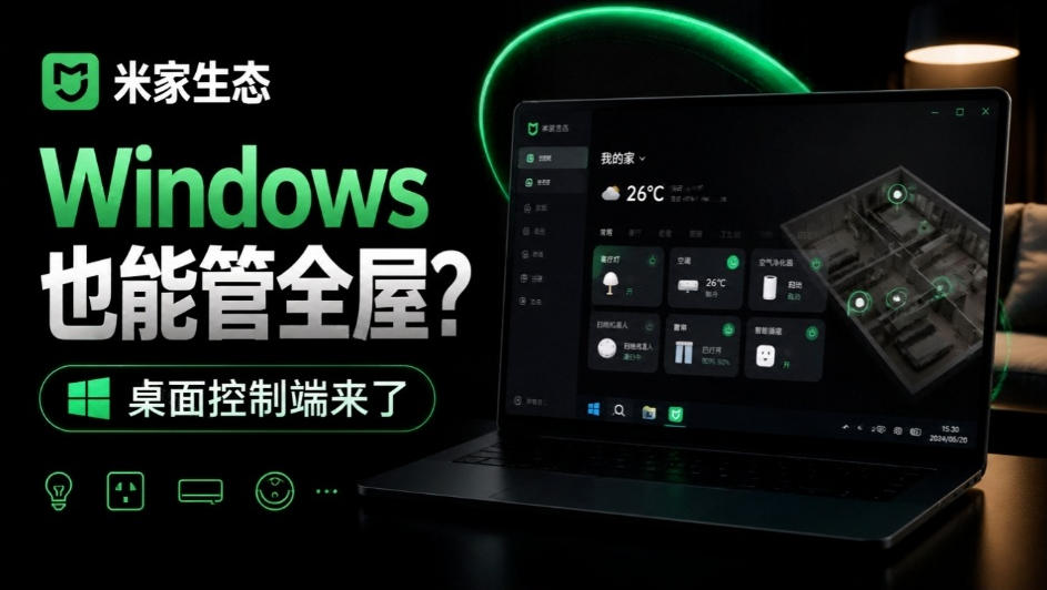 Windows电脑也能管全屋?这下真省心,米家生态桌面控制端来了,Github最新开源,MiHome-Windows-朽念云创