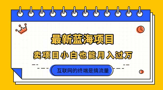 2025年最新蓝海项目，卖项目小白也能月入过万-朽念云创