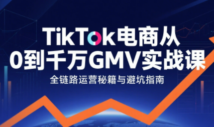 三千老师·TikTok电商从0到千万GMV实战课(更新)-朽念云创