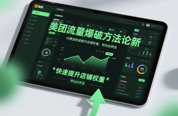 美团流量爆破方法论，付费流快速提升店铺权重，带动自然流-朽念云创