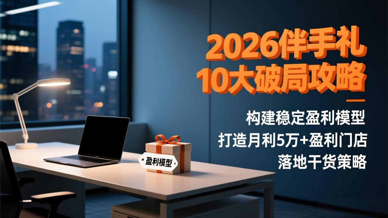 2026伴手礼10大破局攻略：构建稳定盈利模型，打造月利5万+盈利门店，落地干货策略-朽念云创