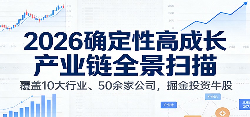 付费文章：2026确定性高成长产业链全景扫描：覆盖10大行业、50余家公司，掘金投资牛股-朽念云创