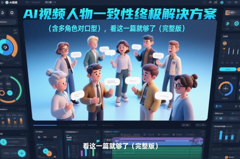 AI视频人物一致性终极解决方案(含多角色对口型)，看这一篇就够了(完整版)-朽念云创