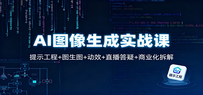 AI图像生成实战课：提示工程+图生图+动效+直播答疑+商业化拆解-朽念云创