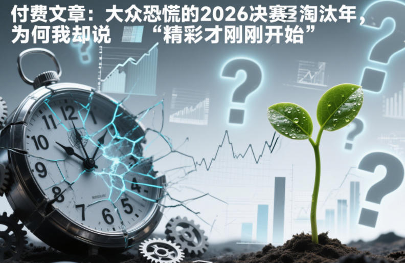 付费文章：大众恐慌的2026决赛淘汰年，为何我却说“精彩才刚刚开始”？-朽念云创
