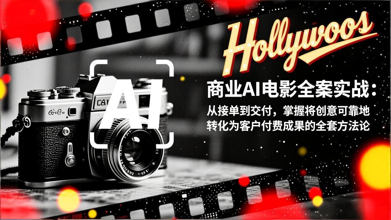 商业AI电影全案实战：从接单到交付，掌握将创意可靠地转化为客户付费成果的全套方法论-朽念云创