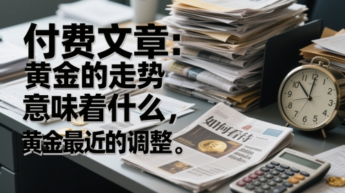 付费文章：黄金的走势意味着什么，如何看待黄金最近的调整-朽念云创