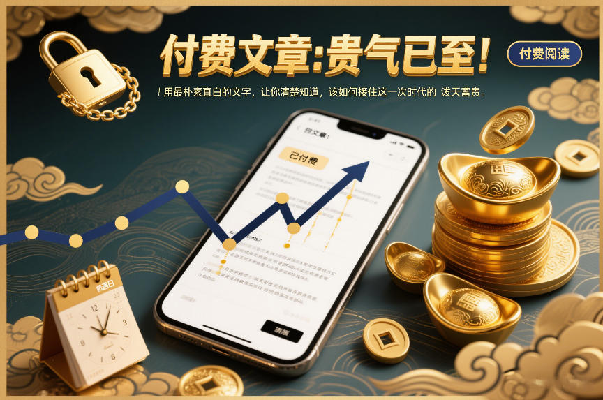 付费文章：贵气已至！用最朴素直白的文字，让你清楚知道，该如何接住这一次时代的泼天富贵-朽念云创