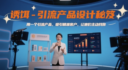 诱饵-引流产品设计秘笈，用一个引流产品，吸引精准客户，让他们主动找你-朽念云创
