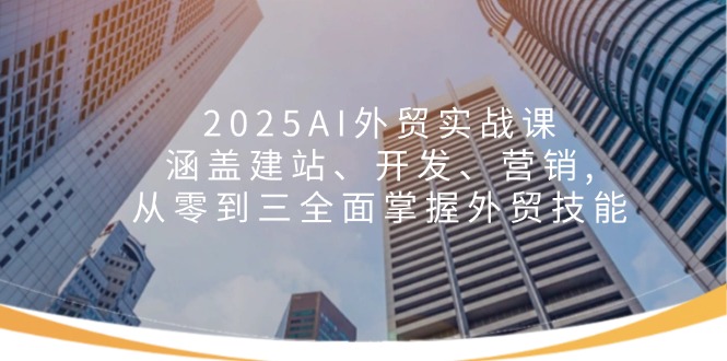 2025AI外贸实战课：涵盖建站、开发、营销, 从零到三全面掌握外贸技能-朽念云创