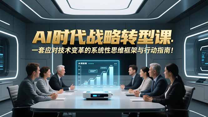 AI时代战略转型课：一套应对技术变革的系统性思维框架与行动指南！-朽念云创