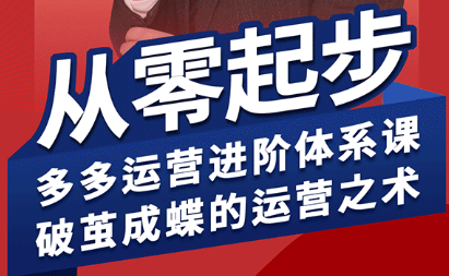 海神·拼多多运营进阶系统课(更新8月)-朽念云创