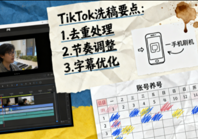 TikTok洗稿剪辑全流程课-朽念云创
