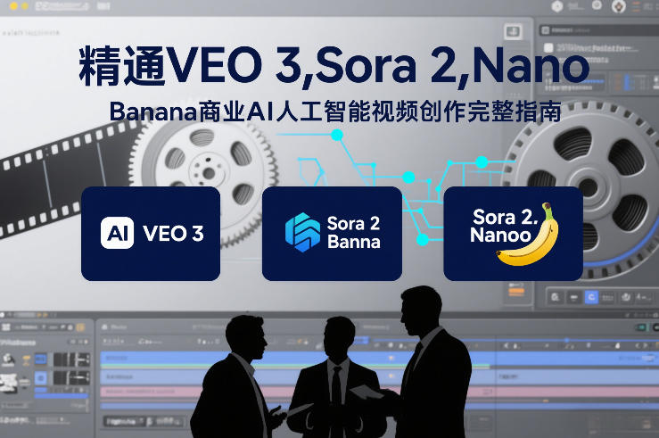 精通VEO 3，Sora 2，Nano Banana商业AI人工智能视频创作完整指南-朽念云创