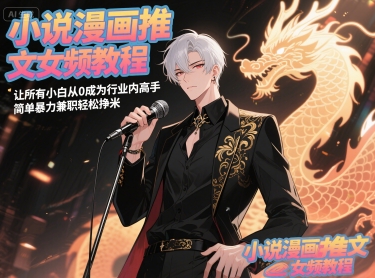 小说漫画推文女频教程，让所有小白从0成为行业内高手，简单暴力兼职轻松挣米-朽念云创