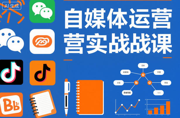 自媒体运营实战课，掌握一套系统的自媒体运营底层方法论，成为优秀的内容创作者-朽念云创