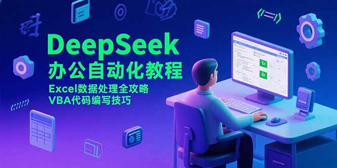 DeepSeek办公自动化教程，Excel数据处理全攻略，VBA代码编写技巧-朽念云创