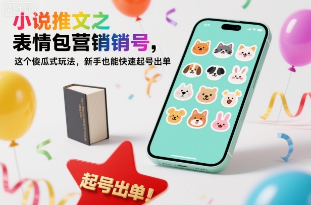 小说推文之表情包营销号，这个傻瓜式玩法，新手也能快速起号出单-朽念云创