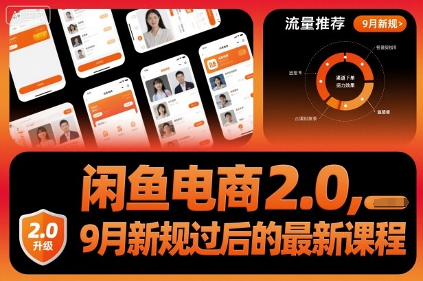 闲鱼电商2.0，9月新规过后的最新课程-朽念云创