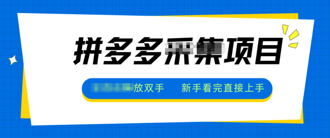拼多多电商采集，一小时50+，操作简单，零投资-朽念云创