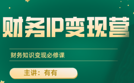 有有老师·财务IP变现营,财务知识变现必修课-朽念云创