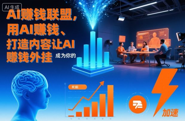 AI賺钱联盟，用AI賺钱、打造内容让AI成为你的賺钱外挂-朽念云创