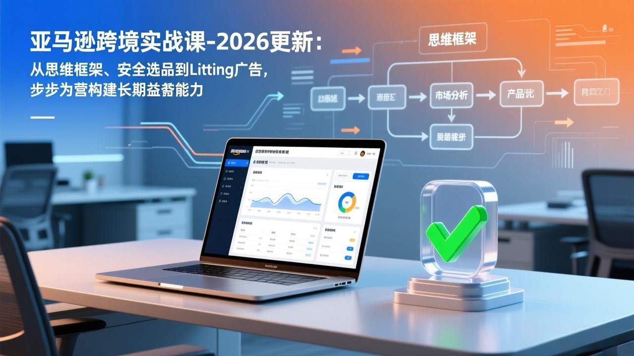 亚马逊跨境实战课-2026更新：从思维框架、安全选品到Listing广告，步步为营构建长期盈利能力-朽念云创