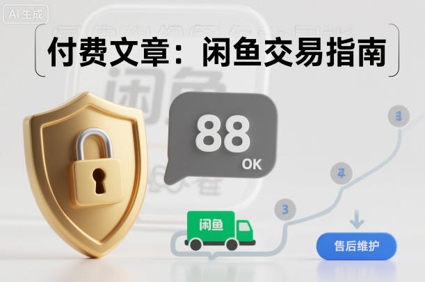 付费文章：闲鱼交易指南，怎么才能降低被坑被马扁的概率-朽念云创