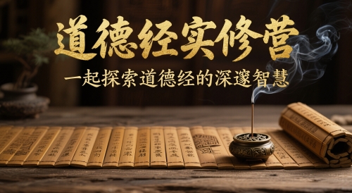 道德经实修营,一起探索道德经的深邃智慧-朽念云创