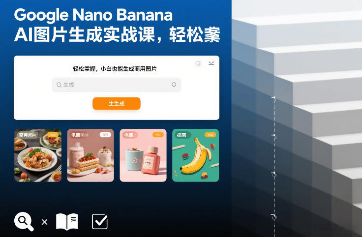 Google Nano Banana AI图片生成实战课，轻松掌握，小白也能生成商用图片-朽念云创