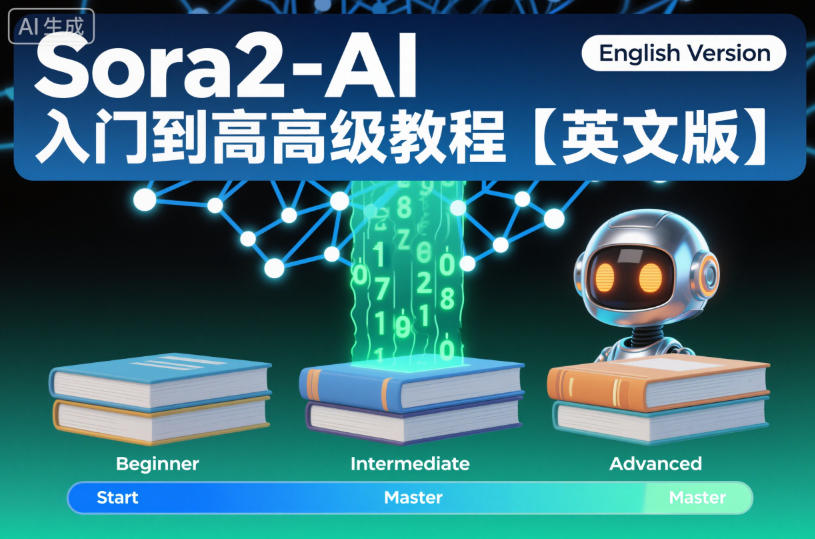 Sora2-AI入门到高级教程【英文版】-朽念云创