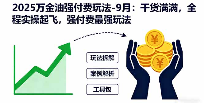 2025万金油强付费玩法-9月:干货满满,全程实操起飞,强付费最强玩法-朽念云创