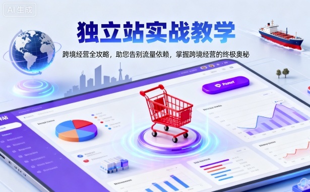 独立站实战教学,跨境经营全攻略,助您告别流量依赖,掌握跨境经营的终极奥-朽念云创