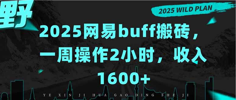 2025网易buff搬砖，一周操作2小时，收入1600+-朽念云创