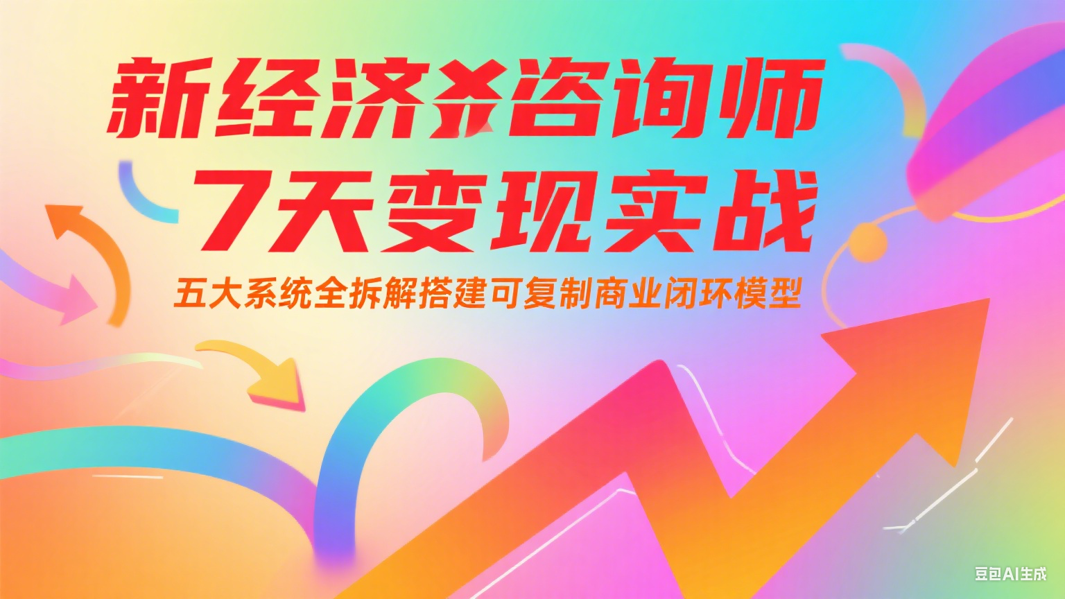 新经济咨询师 7 天变现实战：五大系统全拆解搭建可复制商业闭环模型-朽念云创