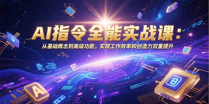 AI指令全能实战课：从基础概念到高级功能，实现工作效率和创造力双重提升-朽念云创
